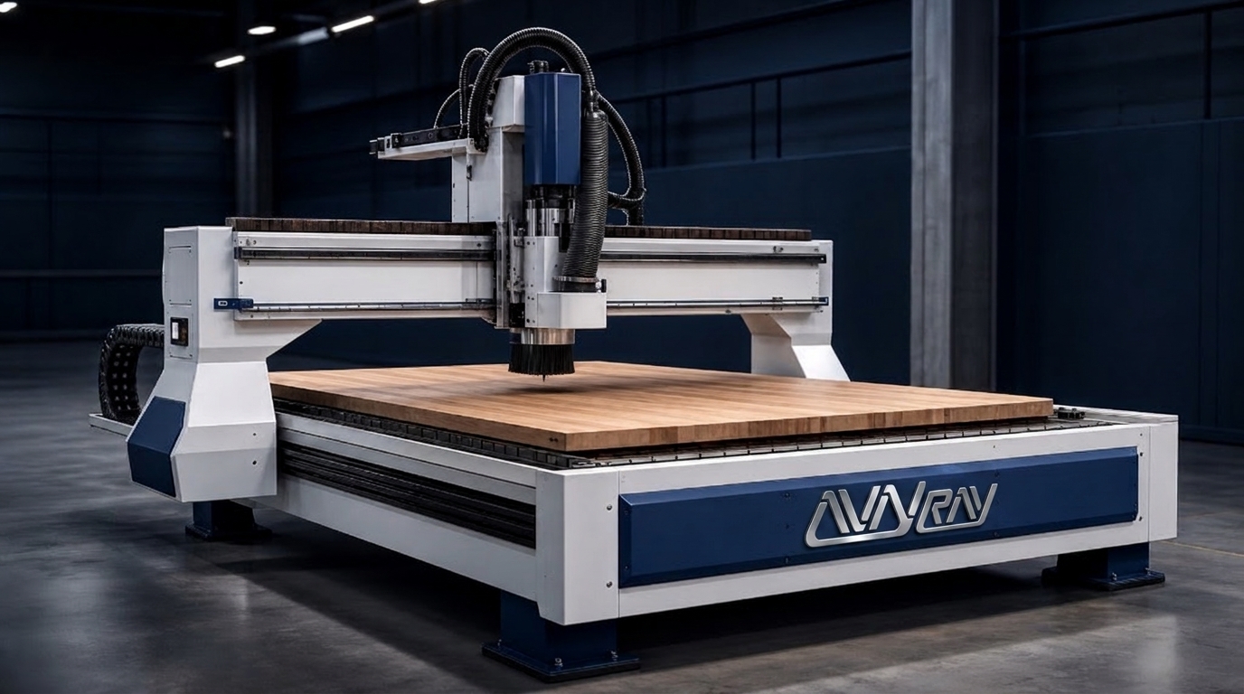 دستگاه CNC چوب در محیط صنعتی